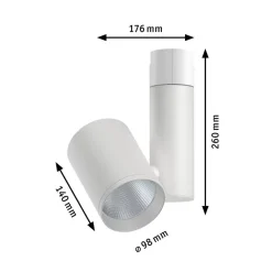 Paulmann Zeuz URail Spot 3000K 15° hvit matt| Skinnesystem