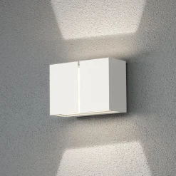Konstsmide Pavia utendørs LED-vegglampe, hvit| Vegglamper Utendørs