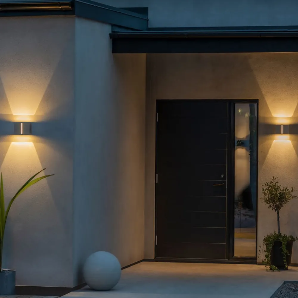 Konstsmide Pavia utendørs LED-vegglampe, hvit| Vegglamper Utendørs