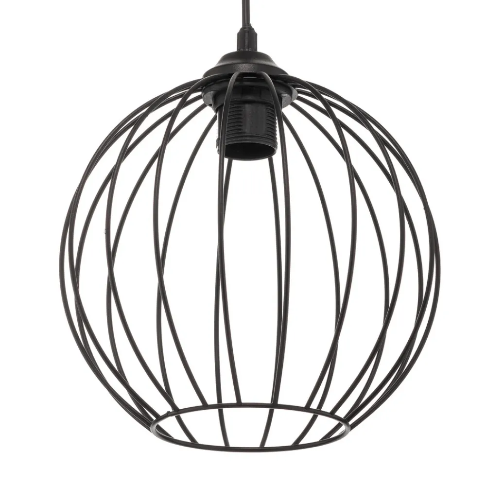 HELAM Pendellampe Cumera i svart, 4 lyskilder, rund Discount