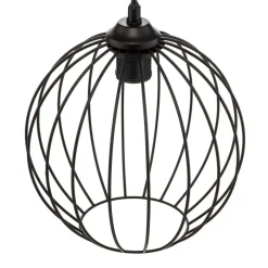 HELAM Pendellampe Cumera i svart, 4 lyskilder, rund Discount