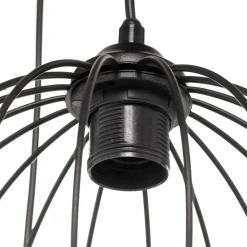 HELAM Pendellampe Cumera i svart, 4 lyskilder, rund Discount