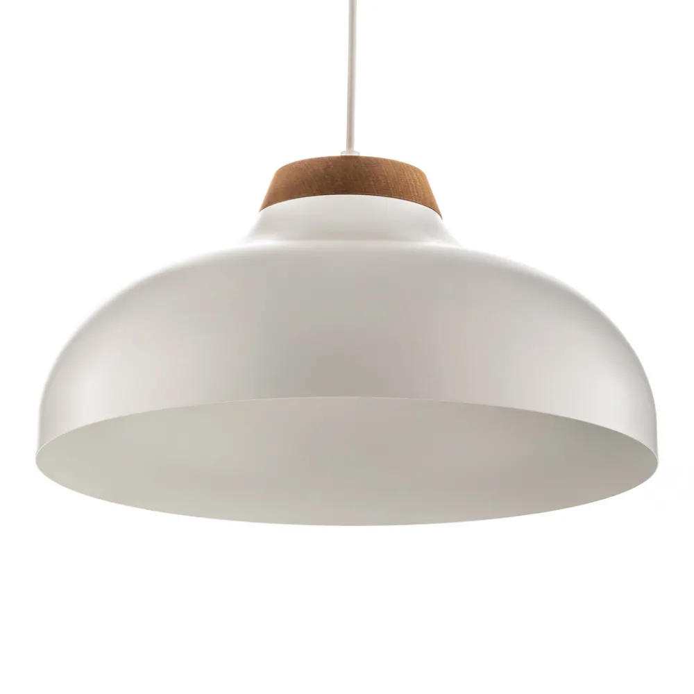 Luminex Pendellampe Gus med metallskjerm, hvit Outlet