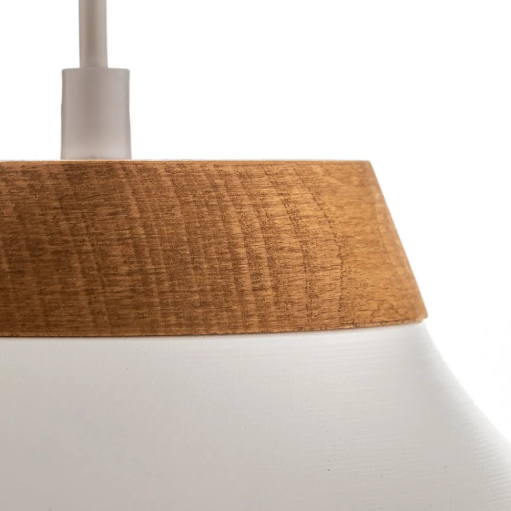 Luminex Pendellampe Gus med metallskjerm, hvit Outlet