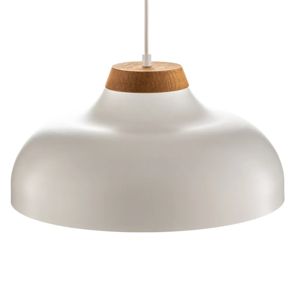 Luminex Pendellampe Gus med metallskjerm, hvit Outlet