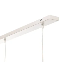 HELAM Pendellampe i bjelkeform Helen hvit-gull med 3 lyskilder| Pendellamper