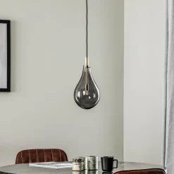 Argon Pendellampe Oaza, 1 lyskilde, røykgrå/svart| Pendellamper