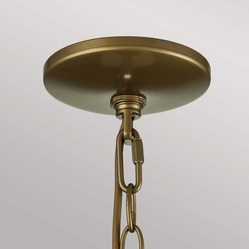 FEISS Pendellampe Redding Station M, messingfarget, utendørs New