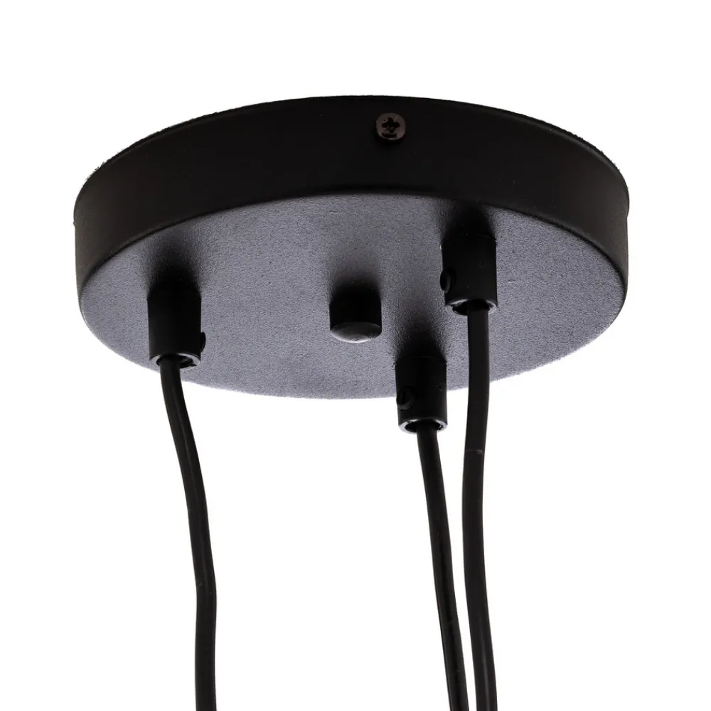 EMIBIG LIGHTING Pendellampe Starla, glass grafit, 3 lyskilder desentralisert