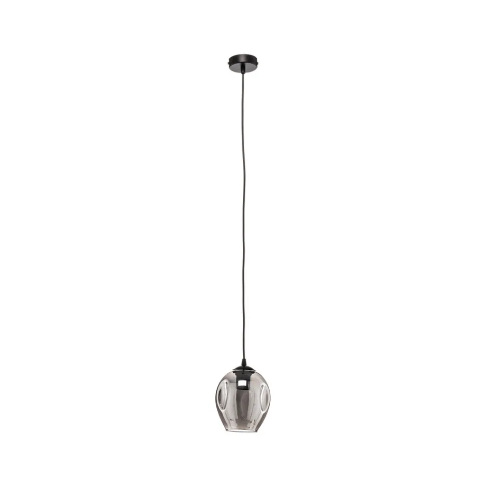 EMIBIG LIGHTING Pendellampe Starla, glass grafit, 1 lyskilde rund Online