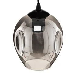 EMIBIG LIGHTING Pendellampe Starla, glass grafit, 1 lyskilde rund Online