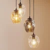 EMIBIG LIGHTING Pendellampe Starla rund 4 lyskilder grafit/amber/klar Outlet