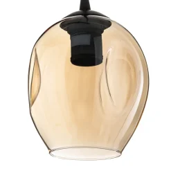 EMIBIG LIGHTING Pendellampe Starla rund 4 lyskilder grafit/amber/klar Outlet