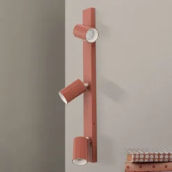 ORION Penn downlight, korallrød, lengde 60 cm, aluminium/aluminium Sale