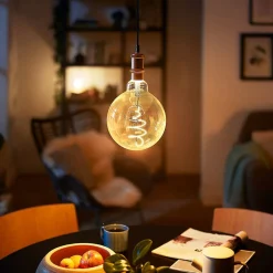 Philips E27 Giant LED-globepære 7 W gull dimbar| Dimbar Led-Pære|Dimbar Led-Pære