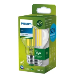 Philips E27 LED-pære A60 5,2W 1095lm 4 000 K klar| Filament Pærer|Filament Pærer
