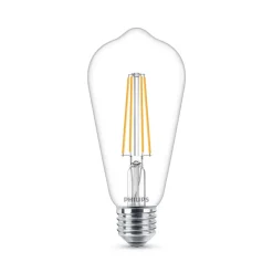 Philips E27 LED-pære filament 4,3W 2 700K| E27 Pærer|Filament Pærer