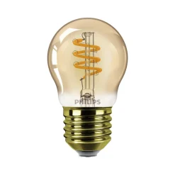 Philips E27 LED-pære G45 3W dimbar 2 200 K gull Discount