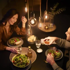 Philips E27 LED-pære G45 3W dimbar 2 200 K gull Discount