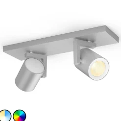Philips Hue Argenta LED-spot to lyskilder alu Discount