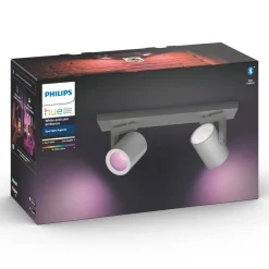 Philips Hue Argenta LED-spot to lyskilder alu Discount