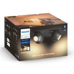 Philips Hue Buckram 4 lyskilder dimmebryter svart Outlet