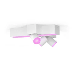 Philips Hue Centris Cross LED-spotlight, hvit, 3 lyskilder RGB CCT Outlet