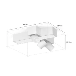 Philips Hue Centris Cross LED-spotlight, hvit, 3 lyskilder RGB CCT Outlet