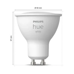 Philips Hue Hvit LED-reflektorpære GU10 4,2 W 2 700 K| Gu10 Pærer|Smarthus Lyspærer