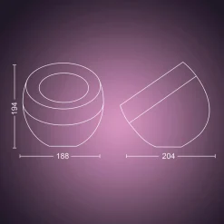 Philips Hue Iris WACA LED-bordlampe, kobber Clearance