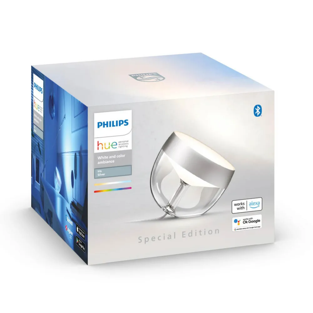 Philips Hue Iris WACA LED-bordlampe, sølv Discount