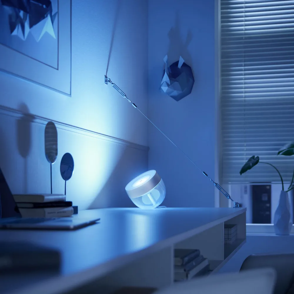 Philips Hue Iris WACA LED-bordlampe, sølv Discount