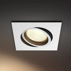 Philips Hue LED innfelt spot Centura, hvit, 9x9 cm, CCT, RGB Outlet
