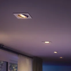 Philips Hue LED innfelt spot Centura, hvit, 9x9 cm, CCT, RGB Outlet