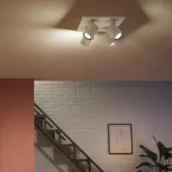 Philips Hue LED-downlight Argenta, hvit, 4 lyskilder RGB CCT Discount