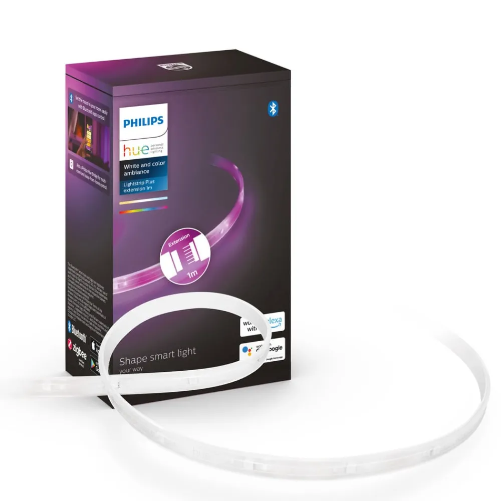 Philips Hue LightStrip Plus 1 m forlengelse| Dekorasjonsbelysning|Smarthus Belysning