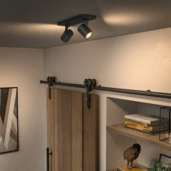 Philips Hue Runner LED-spot, 2 lyskilder, dimmerbryter, svart Hot