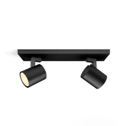 Philips Hue Runner LED-spot, 2 lyskilder, dimmerbryter, svart Hot