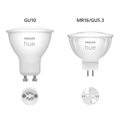 Philips Hue White Ambiance LED-pære 5,1W GU5,3| Gu5.3 / Mr16 Pærer|Dimbar Led-Pære