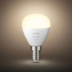 Philips Hue White LED-dråpepære E14 5,7W 2 700 K| E14 Pærer|Dimbar Led-Pære