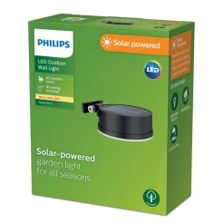 Philips LED solcellevegglampe Vynce, Ø hode 11,2 cm Discount