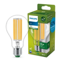 Philips LED-pære E27 A70 5,2W 1095lm trnsp 3 000 K| Filament Pærer|Filament Pærer