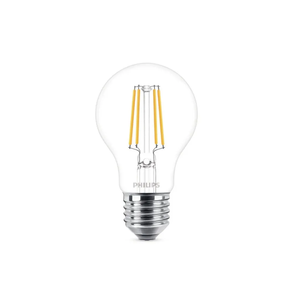 Philips LED-pære E27 4,3W 2 700 K filament 2 stk| Filament Pærer|Filament Pærer