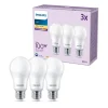Philips LED-pære E27, 13W 1521lm 2 700 K matt 3stk| E27 Pærer|Led-Pærer