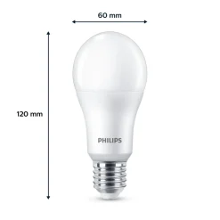 Philips LED-pære E27, 13W 1521lm 2 700 K matt 2stk Online