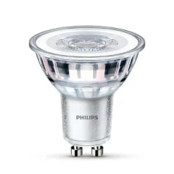 Philips LED-pære GU10 4,6W 390lm 840 klar 36° 3stk Clearance