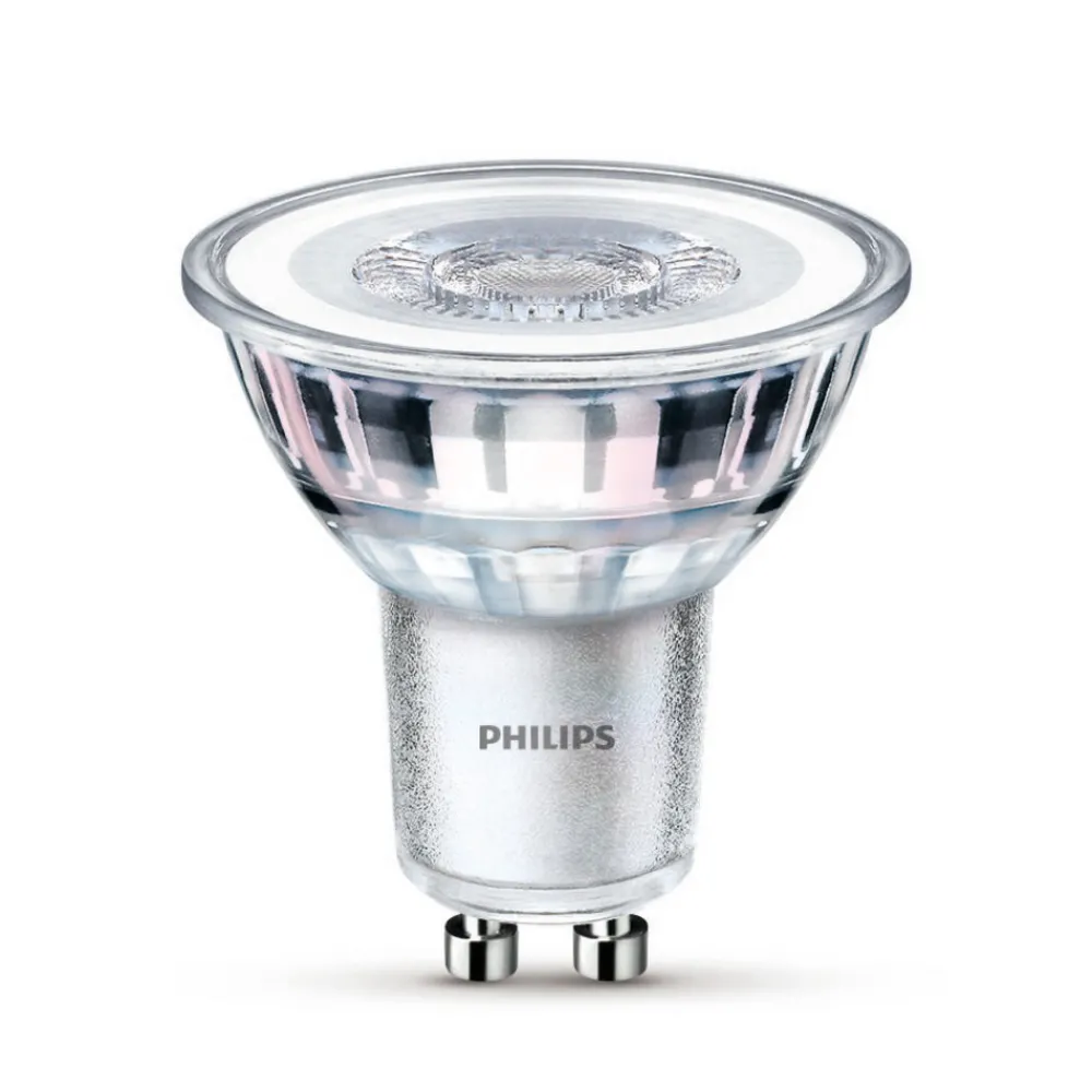 Philips LED-pære GU10 4,6W 390lm 840 klar 36° 6stk Hot