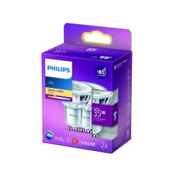 Philips LED-reflektor GU10 3,5 W 2 700 K 36° 2 stk| Gu10 Pærer