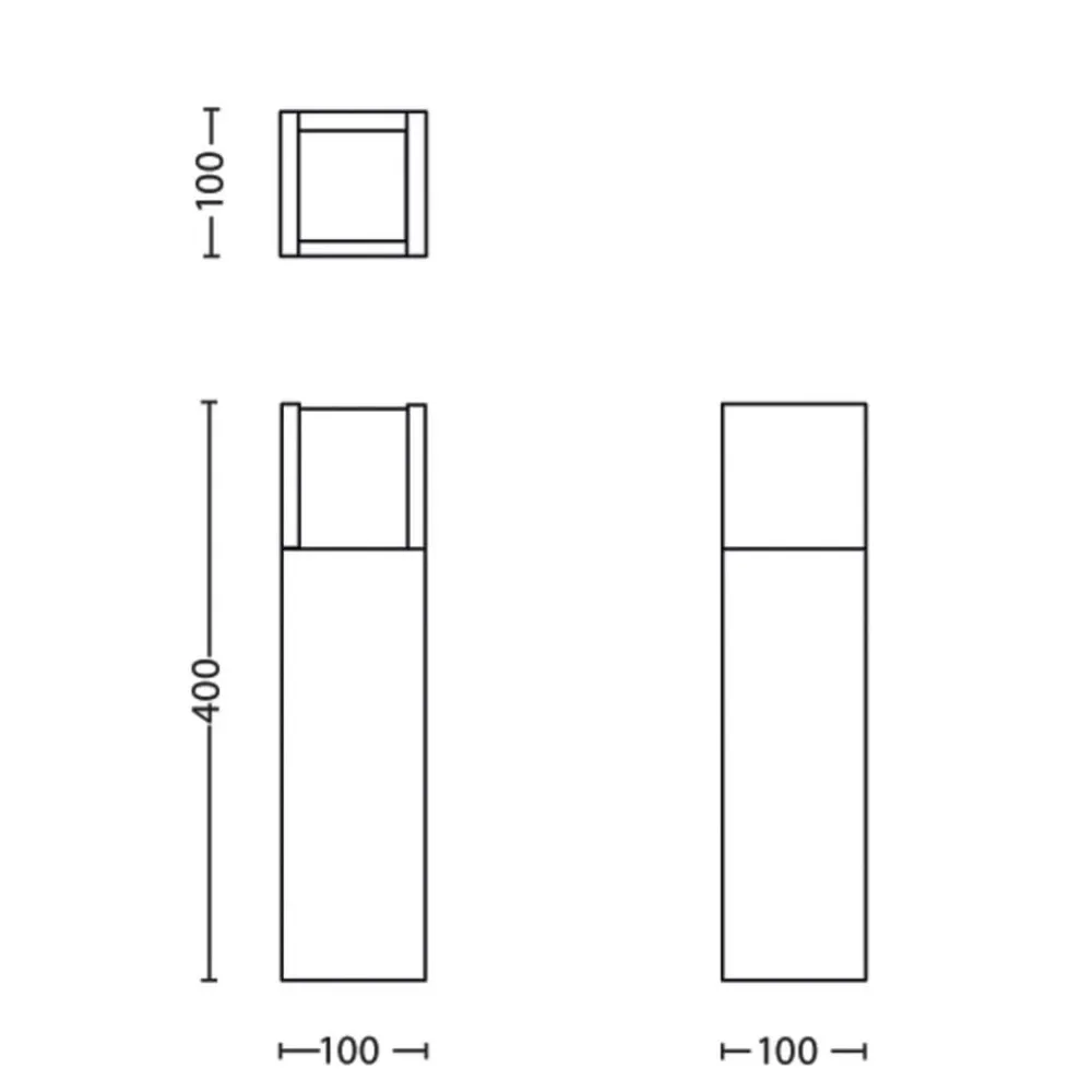Philips LED-sokkellampe Arbour UE, 3000 K| Led-Utendørs|Gatebelysning, Pullert Belysning