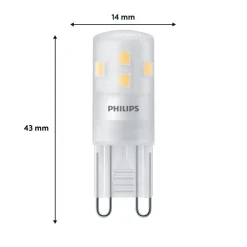 Philips LED-stiftpære G9 1,9W 220lm 2700K matt 3-pak| G9 Pærer